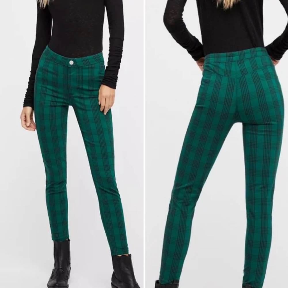 Free people | Plaid pants - Green